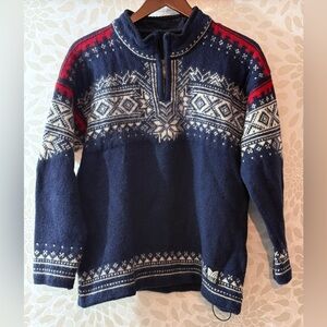 Dale of Norway Navy and Red Sweater